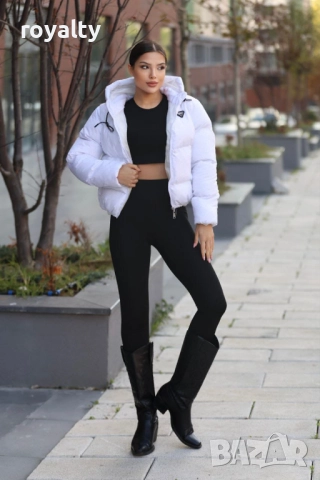 Prad🅰️ Бяло Дамско Зимно Яке , снимка 2 - Якета - 52561355