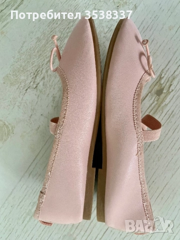 Балеринки HM, цвят пудра, 29 номер, снимка 3 - Детски обувки - 52203515