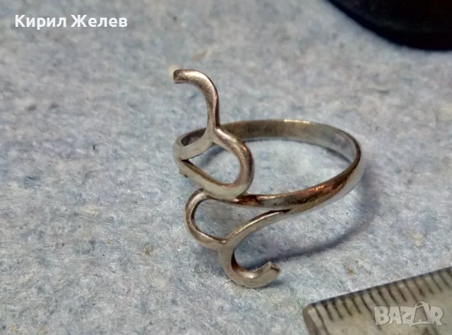 ФИН АЖУРНО РЪЧНО ИЗРАБОТЕН СРЕБЪРЕН ПРЪСТЕН СРЕБРО 925 ФЕШЪН АРТ МОДЕЛ БИЖУ 40921, снимка 4 - Пръстени - 48986973