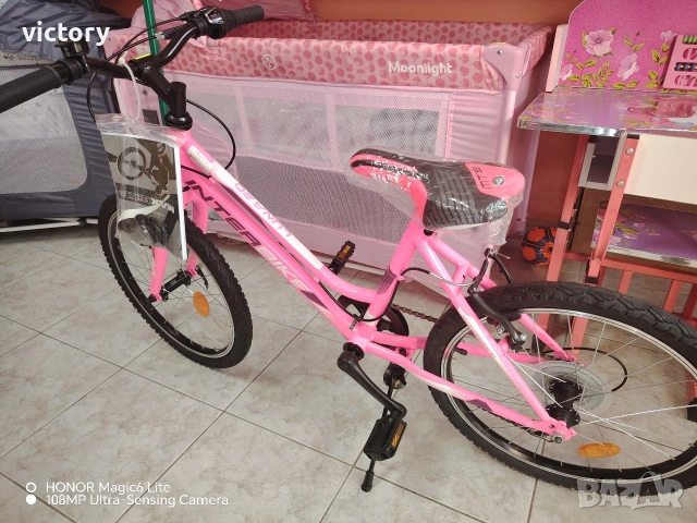 Детски велосипед LUNA 20", неоново розово, снимка 10 - Велосипеди - 52650107