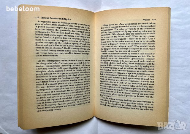 Beyond Freedom and Dignity B.F. Skinner Книга, направление Психология, снимка 2 - Специализирана литература - 41486776