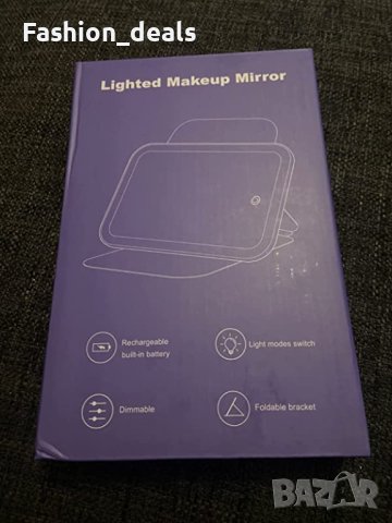 Ново преносимо LED пътно осветено огледало за грим 3 цвята димируемо осветление , снимка 7 - Други стоки за дома - 40726955