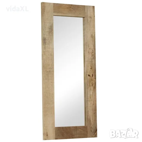 vidaXL Огледало, мангово дърво масив, 50x110 см, снимка 8 - Огледала - 56146417