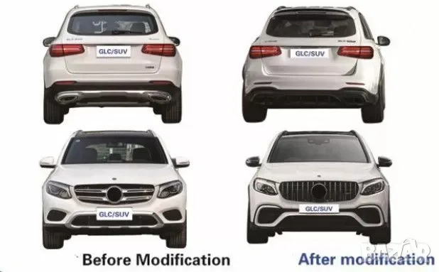 Боди кит S63 AMG за Mercedes GLC X253 SUV 2015–2019, снимка 7 - Аксесоари и консумативи - 55869358