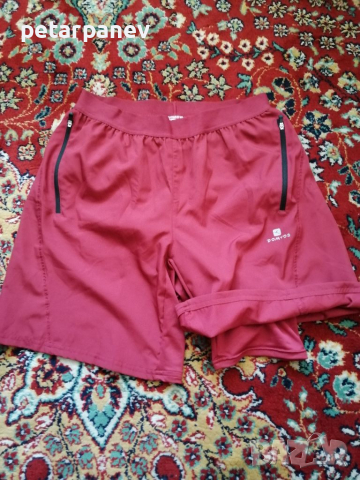 Шорти за фитнес бордо DOMYOS - М размер, снимка 4 - Спортни дрехи, екипи - 36325514