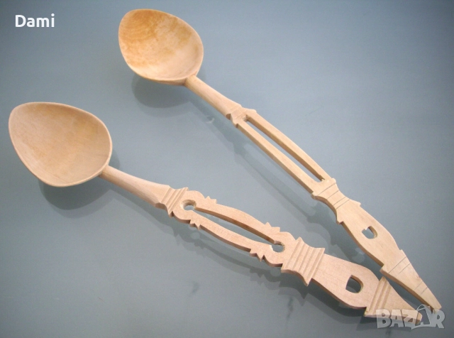 Лъжици дървени ръчна изработка резба