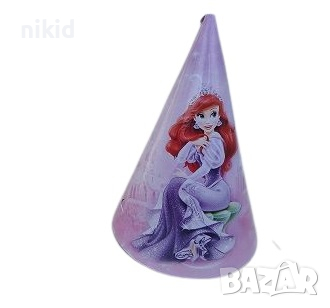 Принцеса Малката русалка Ариел принцеси картонена малка парти шапки шапка рожден ден