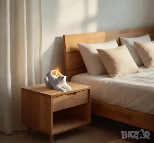 Молд кашпа бяла мечка , снимка 5 - Форми - 51291135