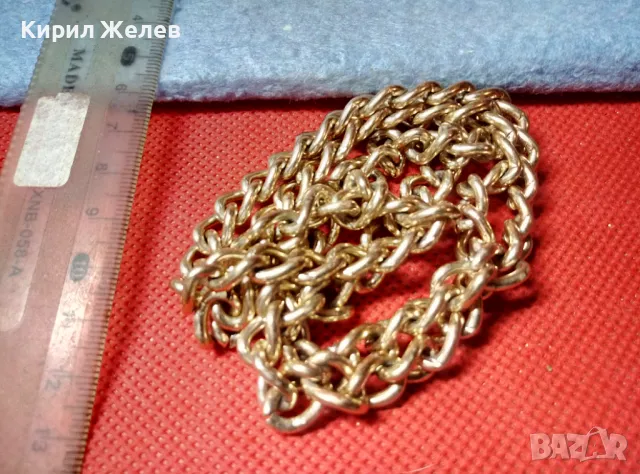 ПОЗЛАТЕН САТР ЛАНЕЦ КЛАСИЧЕСКА КРАСИВА ПЛЕТКА ВЕРИЖКА за ВРАТ 47389, снимка 4 - Колиета, медальони, синджири - 47316679