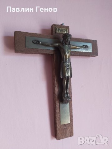 Стар кръст , Исус Христос 25х20см, снимка 3 - Други ценни предмети - 41394506
