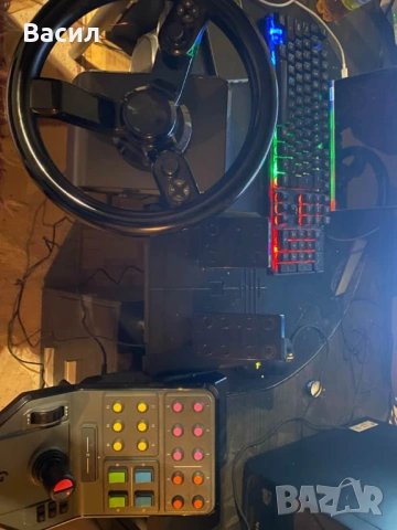 Волан комплект с конзола и педали, снимка 2 - Игри за PC - 53445117