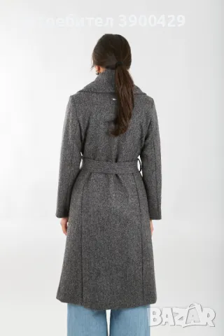 Дамско Палто James coat - Сив Меланж, снимка 4 - Палта, манта - 47377536