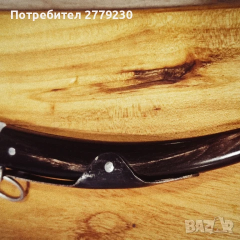 Стара сойка от биволски рог с орнаменти н, снимка 13 - Антикварни и старинни предмети - 51308235