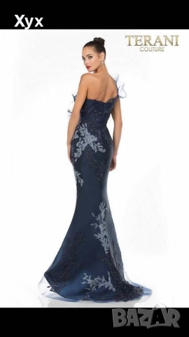 Елегантна дамска рокля Terani Couture, снимка 2 - Рокли - 52713750