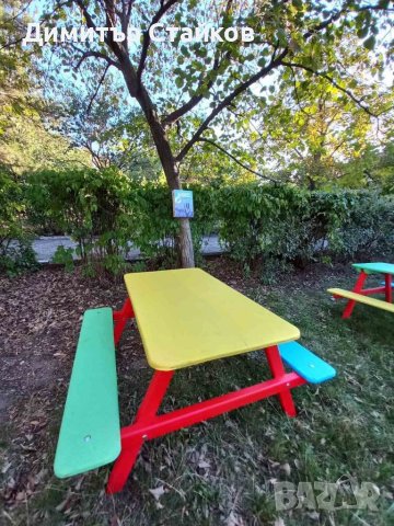 Детска маса с пейка, снимка 5 - Играчки за стая - 32526070