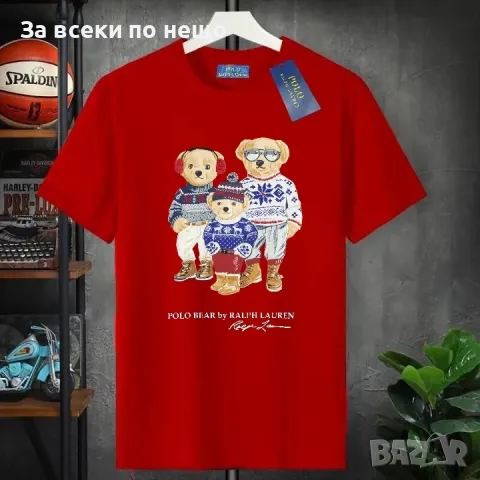 Унисекс Коледни тениски👚👕Мъжка тениска👕Дамска тениска Polo Ralph Lauren👚Код LFS225, снимка 3 - Тениски - 48255847