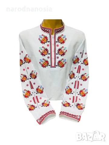 МЪЖКА РИЗА С БРОДИРАНА ШЕВИЦА - Модел 6