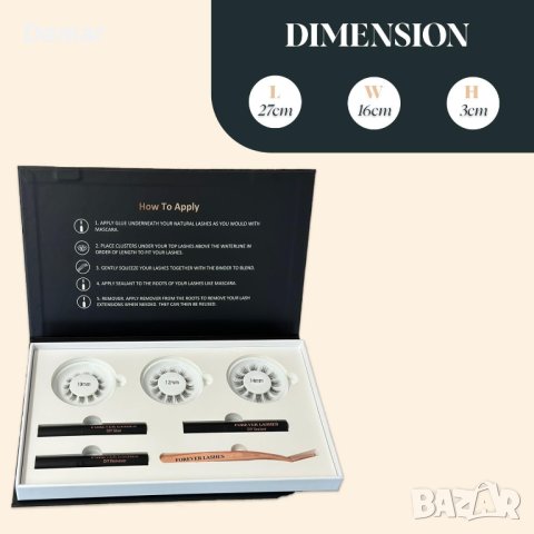 Forever Lashes Cluster Комплект за удължаване на мигли 36 бр., снимка 2 - Други - 41867809