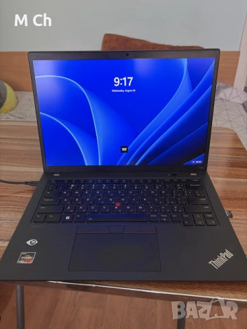 Лаптоп Lenovo ThinkPad T14s G3, 14", (1920 x 1200), Ryzen 7 PRO 6850U, 32GB, 1 TB SSD, Win11Home