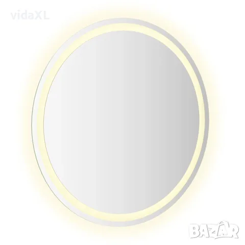 vidaXL LED огледало за баня 70 см кръгло, снимка 5 - Огледала - 56147314