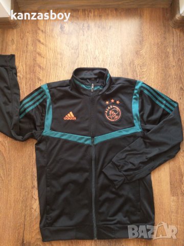 adidas ajax amsterdam trak jacket - страхотно мъжко горнище 100% оригинал отлично състояние , снимка 4 - Спортни дрехи, екипи - 40981747