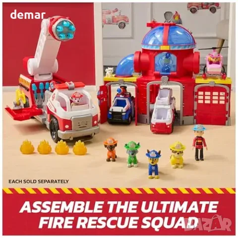 Пожарна кола Paw Patrol с Маршал, светлини и звуци, снимка 6 - Електрически играчки - 55806904