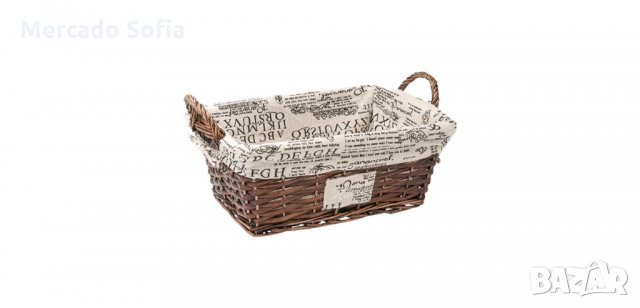 Дървена кошница за съхранение с дръжки , снимка 3 - Органайзери - 34164105