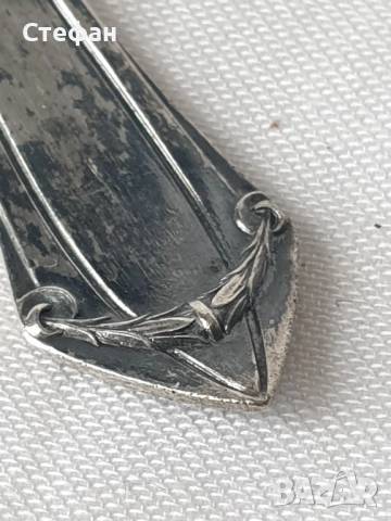 Сребърна лъжичка, снимка 3 - Антикварни и старинни предмети - 52038018