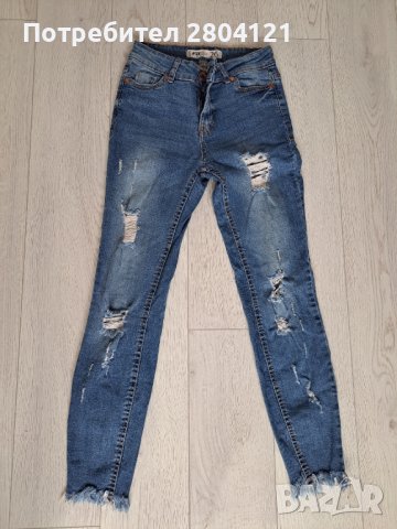 Тъмносини дамски дънки