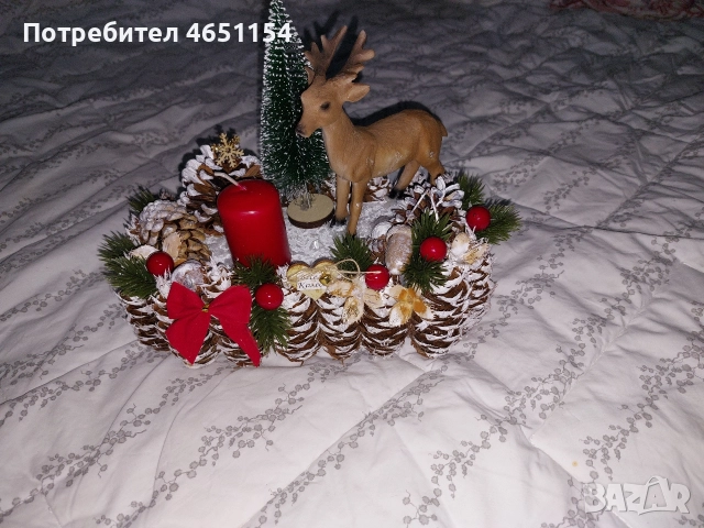 Коледен свещник "Зимна приказка ", снимка 8 - Декорация за дома - 52577709