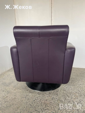 Кожено кресло, снимка 4 - Дивани и мека мебел - 52892188