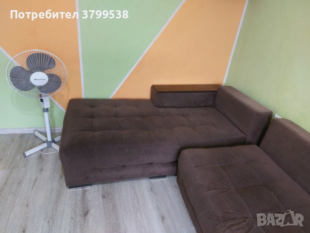 Продавам ъглов диван размер 260/160, снимка 1 - Дивани и мека мебел - 41681477