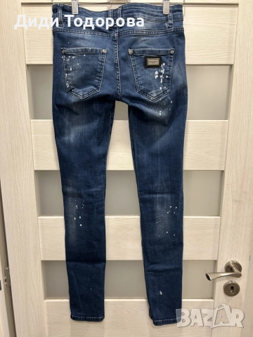 Мъжки стилни маркови дънки Dolce & Gabbana (линия 14 GOLD), снимка 3 - Дънки - 55902167