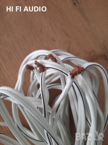 Бял кабел за високоговорител, снимка 2 - Тонколони - 42627878