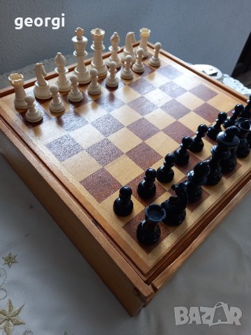 немски дървен шах, снимка 6 - Шах и табла - 44369770