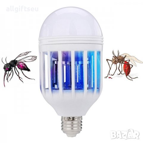 Енергоспестяваща крушка срещу комари и насекоми - 220v, снимка 2 - Други - 39443429