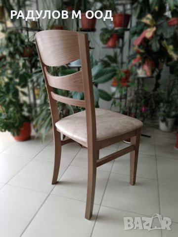 Наличен!Трапезен стол ХЕЛА масив бук в цвят ''светъл орех'', снимка 2 - Столове - 44307425