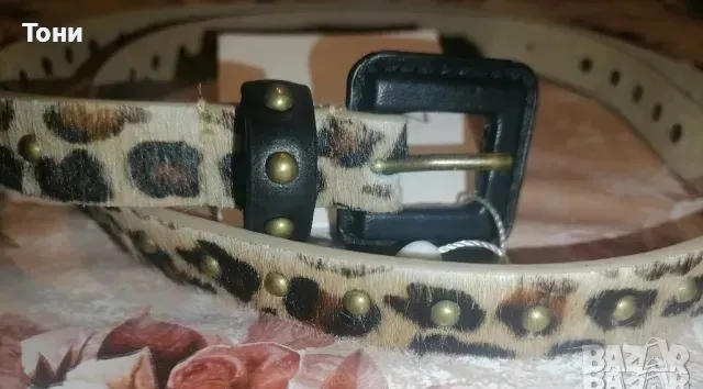 Тигров Дамски Колан Изцяло от Естествен Косъм Нов 100см., снимка 3 - Колани - 47583011