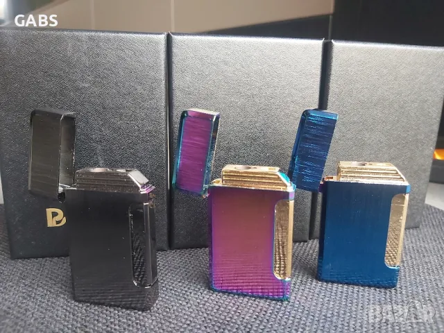 Луксозна газова запалка в подаръчна кутия,три цвята, снимка 2 - Запалки - 49217071