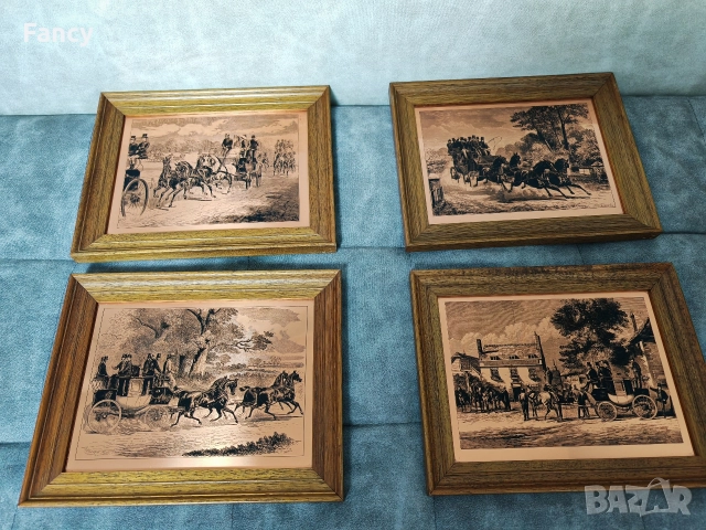 Гравюри върху мед, картина 31/25 см, снимка 6 - Картини - 52697189