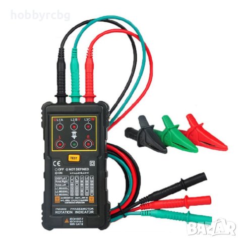 Тестер за фазова последователност и индикатор за въртене 120V-400VAC, снимка 6 - Части - 40870859