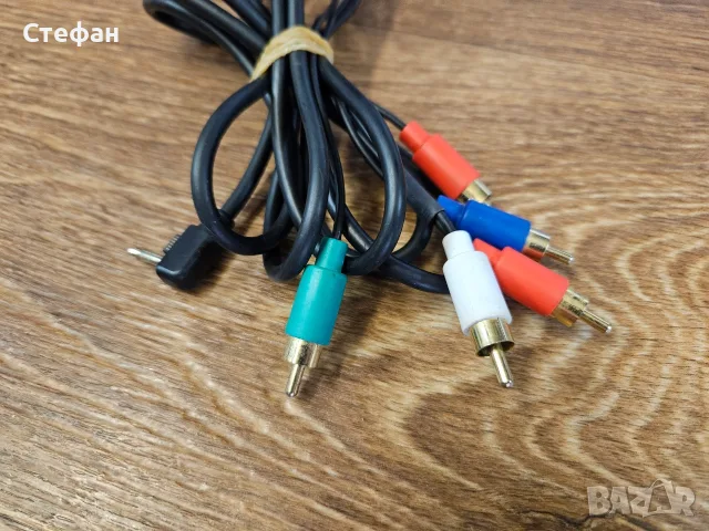 Компонентен AV TV кабел за Sony PSP 2000 и 3000 1.5 м (5 фута) позлатен кабел, поддържащ 1080i, снимка 2 - Аксесоари - 56080533