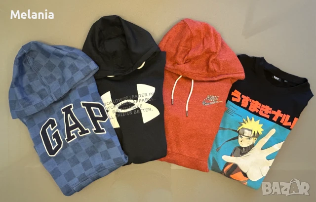 Лот от 4 суичъра – Nike, Under Armour, GAP, Cropp, размер S