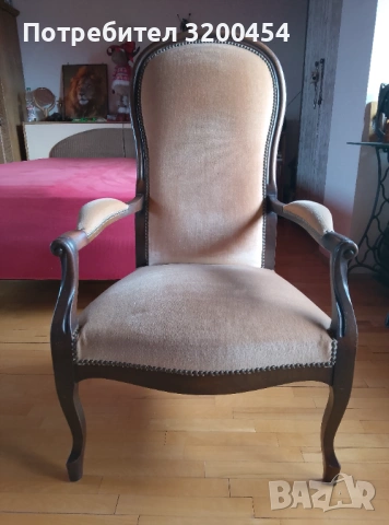 Продавам кресло от масив , снимка 6 - Столове - 53133588