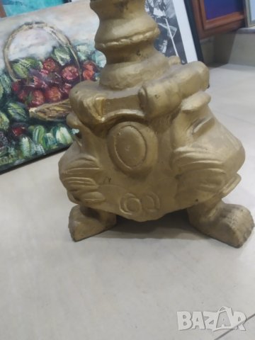 стар бароков свещник, снимка 3 - Антикварни и старинни предмети - 35780401