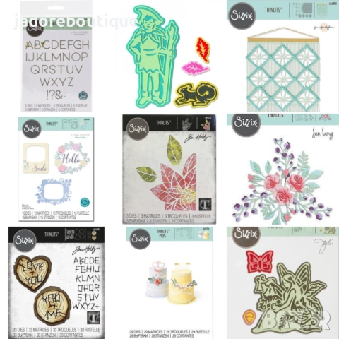 Sizzix Thinlits Щанци за изрязване и релеф различни видове