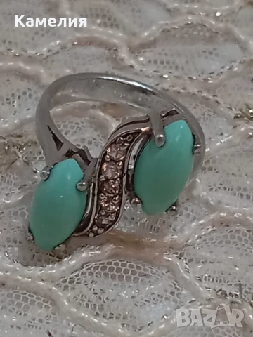 Сребърен пръстен , снимка 3 - Пръстени - 51317431