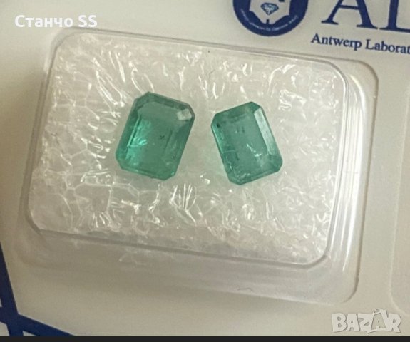  СМАРАГДИ /EMERALD/ 2бр.  ALGT Сертификат 1,71 ct., снимка 5 - Други - 41408682