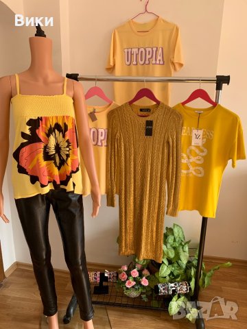 Жълт топ, снимка 3 - Корсети, бюстиета, топове - 41211268