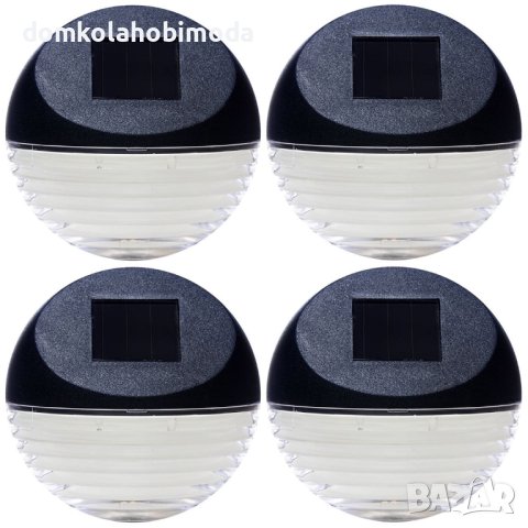 4 Соларени фенер настолени, за окачване, 10 cm 